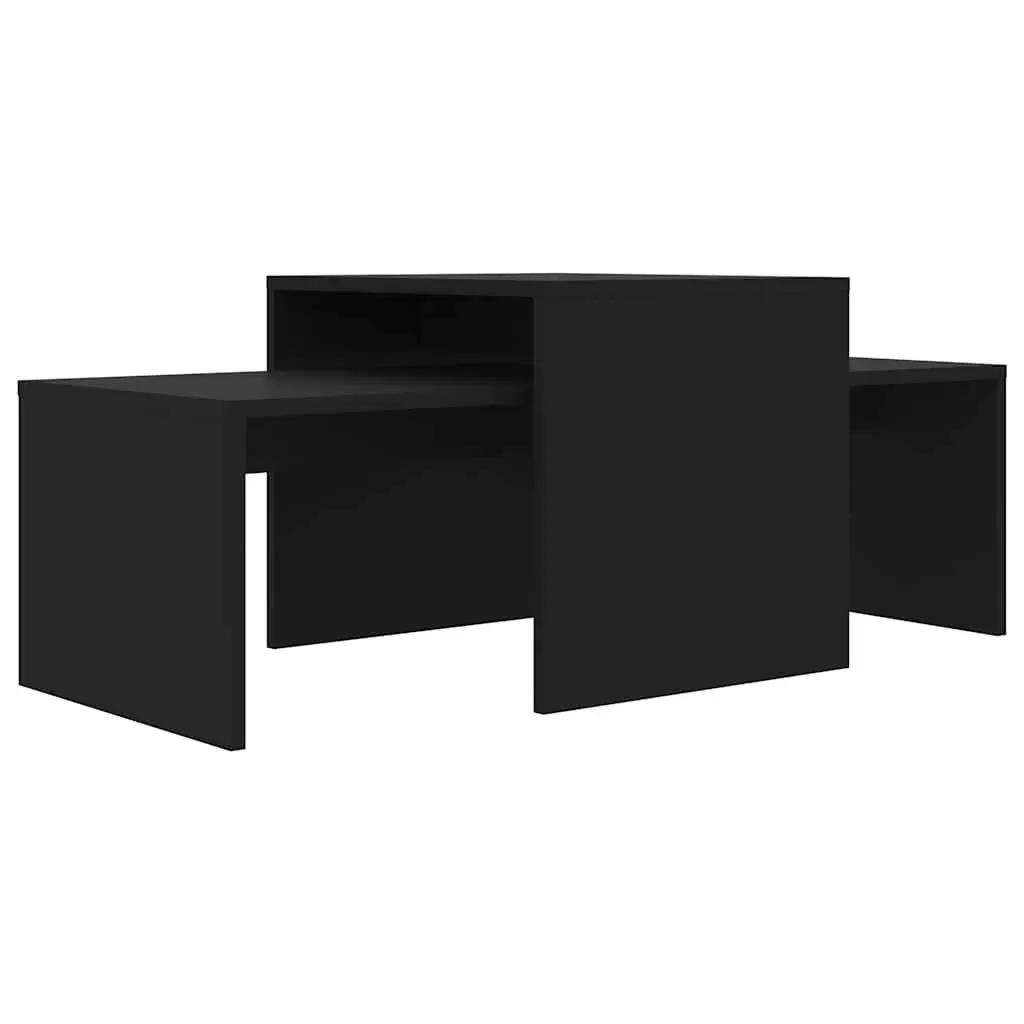 Black Nesting Tables Set for Living Rooms