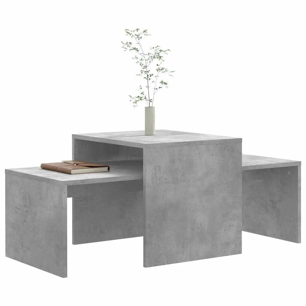 Grey Nesting Tables for Living Room Use
