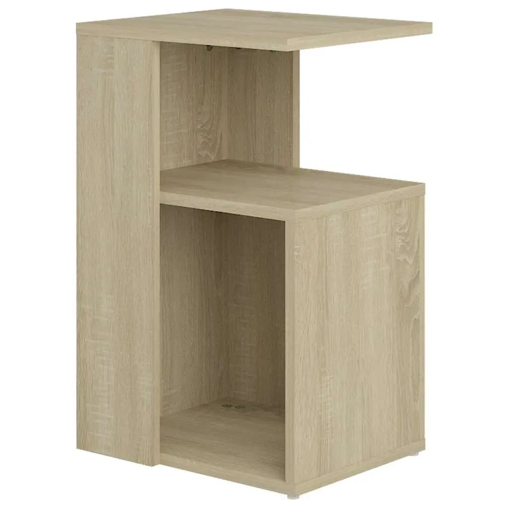 Side Table Engineered Wood 36x30x56cm Brown