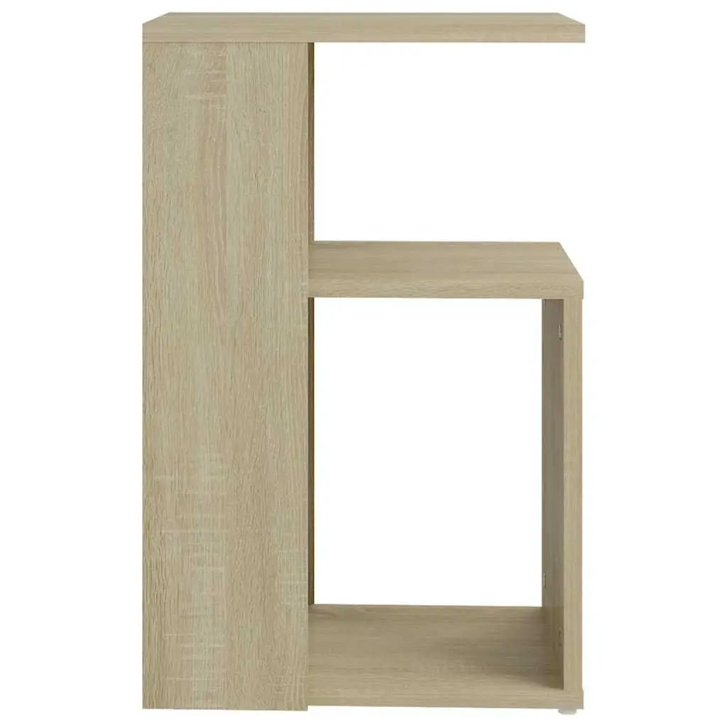 Side Table Engineered Wood 36x30x56cm Brown