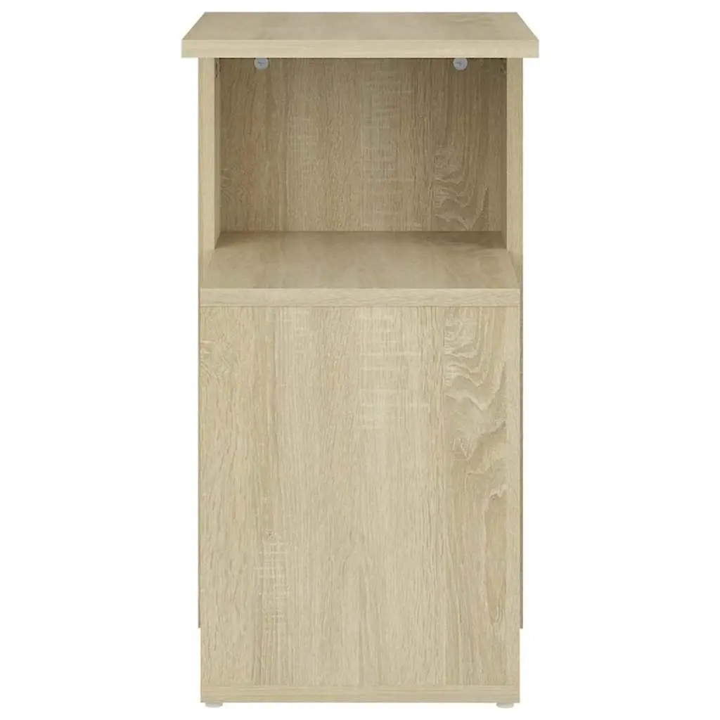 Side Table Engineered Wood 36x30x56cm Brown