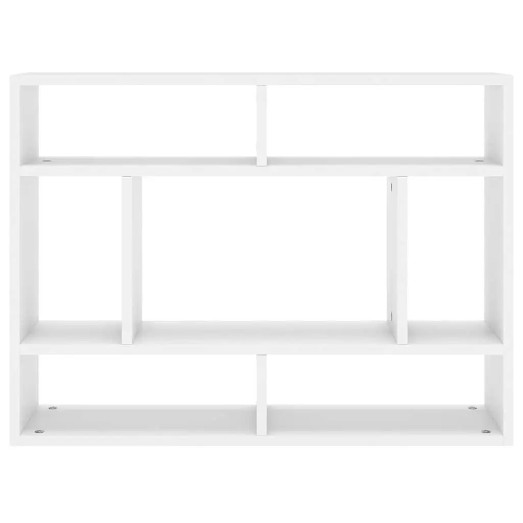 Wall Shelf White 75x16x55 cm for Storage & Display