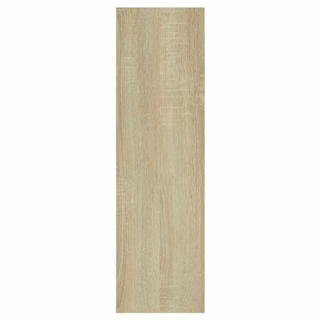 Wall Shelf Sonoma Oak Open Compartment Storage Display Shelving Unit 75x16x55cm