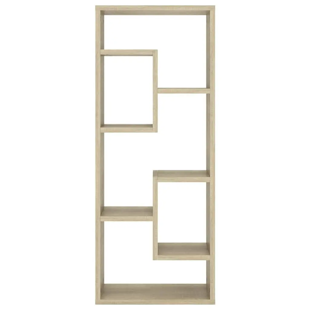 Engineered Wood Wall Shelf with Open Compartments