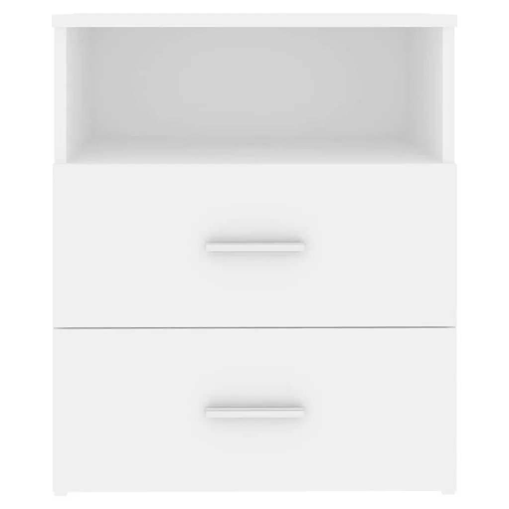 Bedside Tables White 50 x 32 x 60 cm 2 pcs Nightstand Cabinet Storage Drawers Shelf