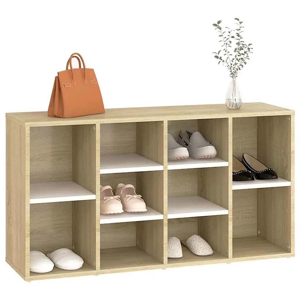Shoe Bench Engineered Wood 103 x 30 x 55 cm Beige