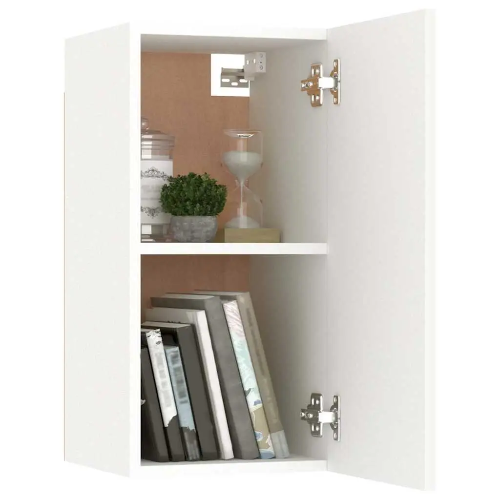 Wall-Mounted TV Cabinet with 2 Shelves