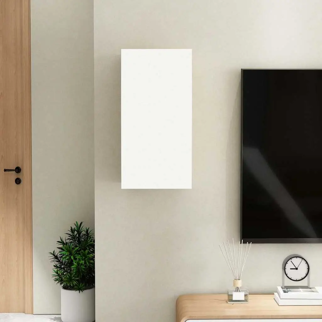 Wall-Mounted TV Cabinet with 2 Shelves