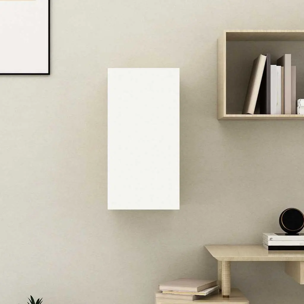Wall-Mounted TV Cabinet with 2 Shelves