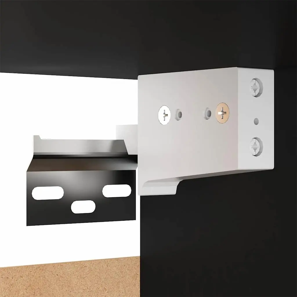Wall-Mounted TV Cabinet Set in Black