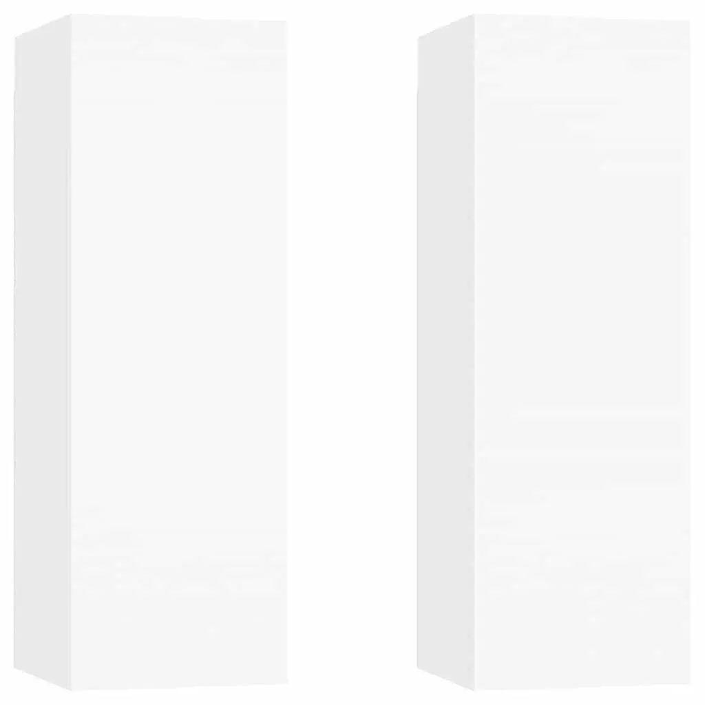 Wall-Mounted TV Cabinet Set with 2 Shelves