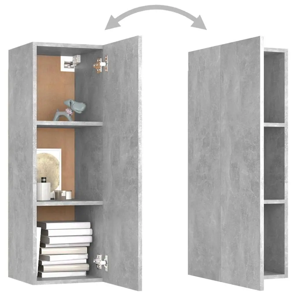 TV Cabinet Engineered Wood 30.5x30x90 cm Grey