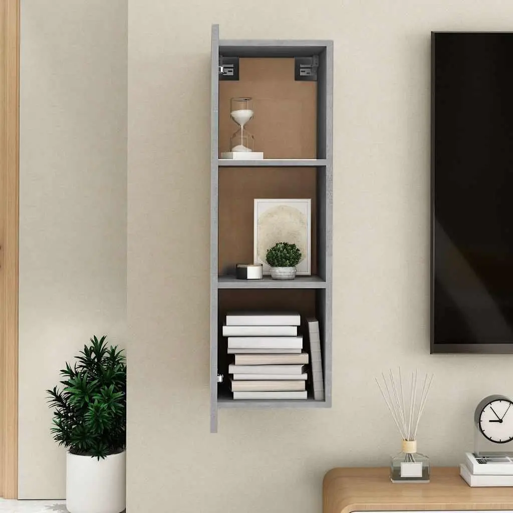 TV Cabinet Engineered Wood 30.5x30x90 cm Grey
