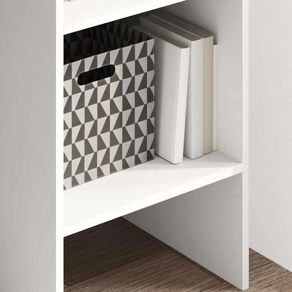 Book Cabinet Engineered Wood 40 x 35 x 180 cm White 5 Compartments