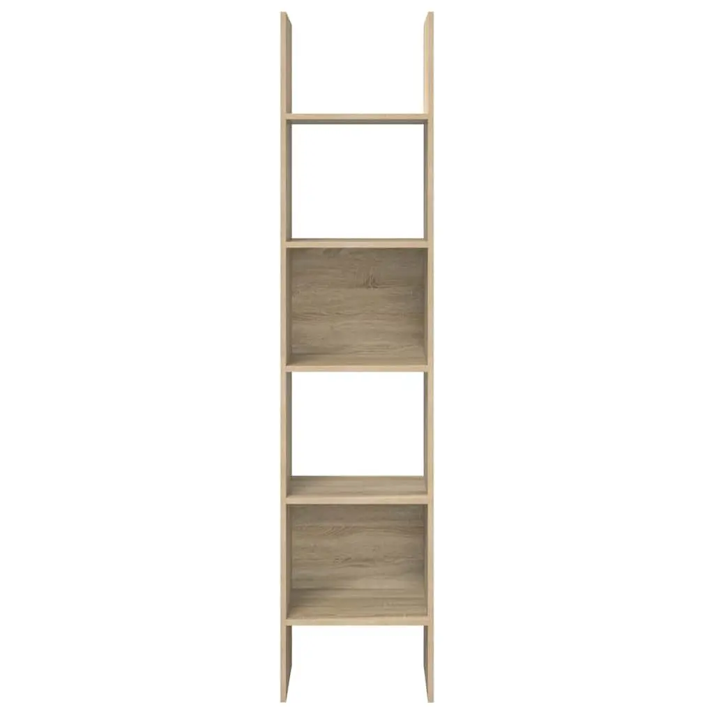 Sonoma Oak Book Cabinet with 5 Open Compartments