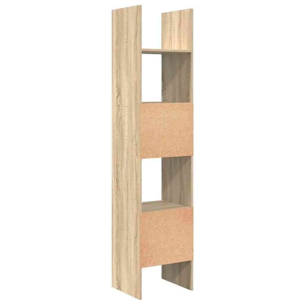 Sonoma Oak Book Cabinet with 5 Open Compartments