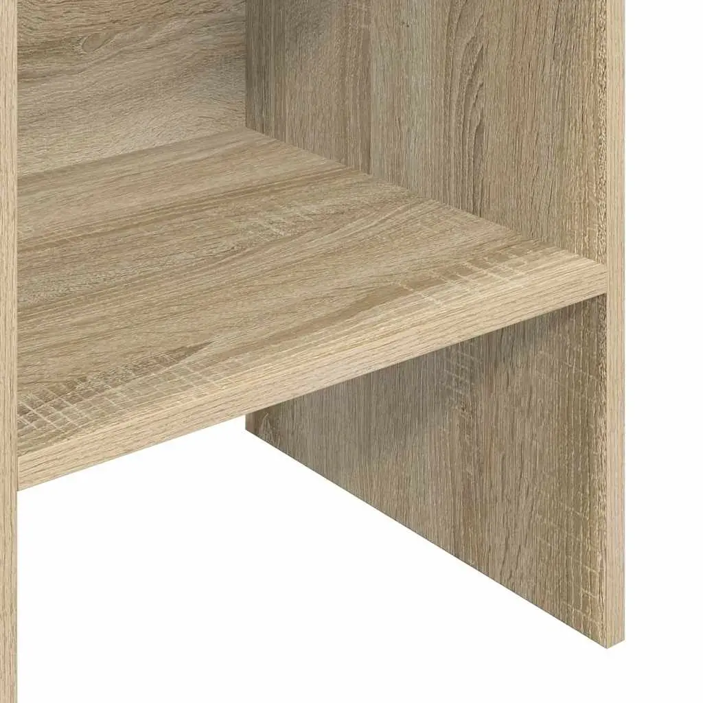 Sonoma Oak Book Cabinet with 5 Open Compartments