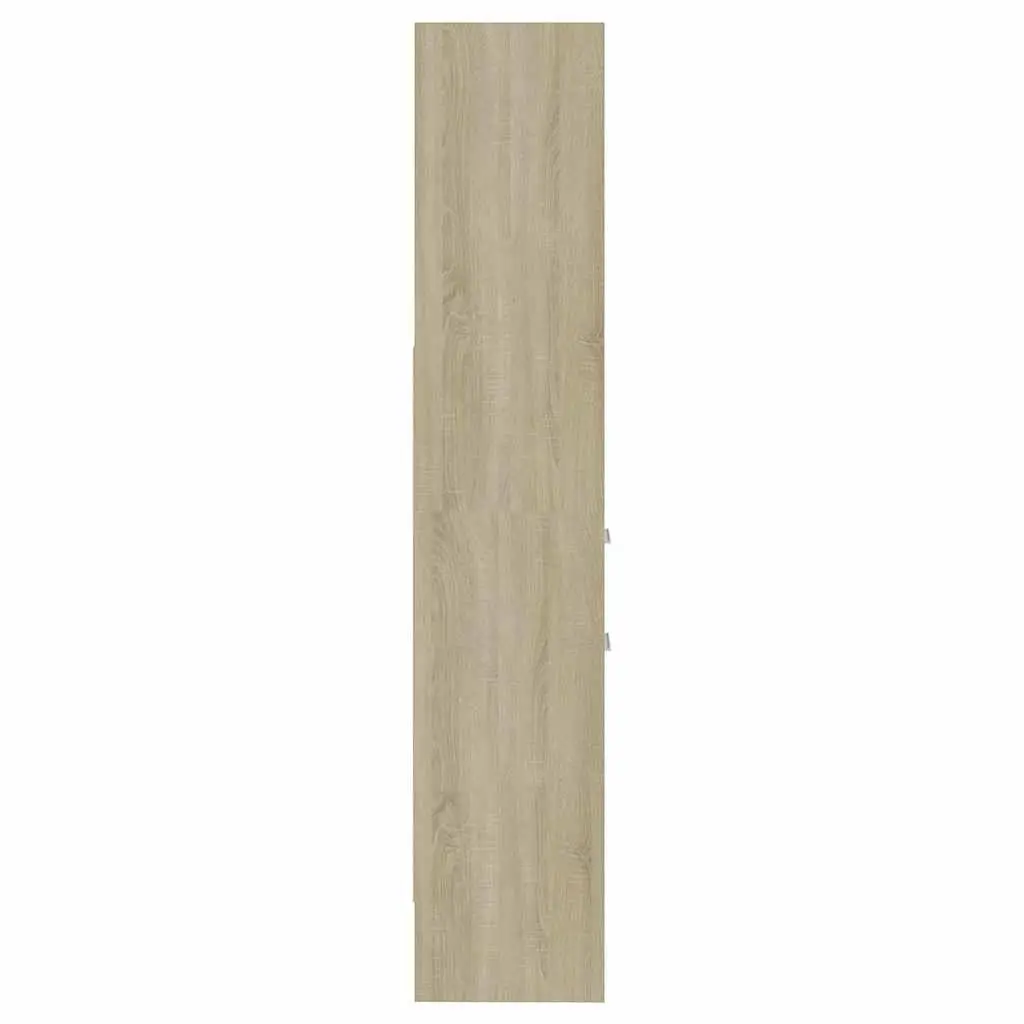 Engineered Wood Book Cabinet with Drawers