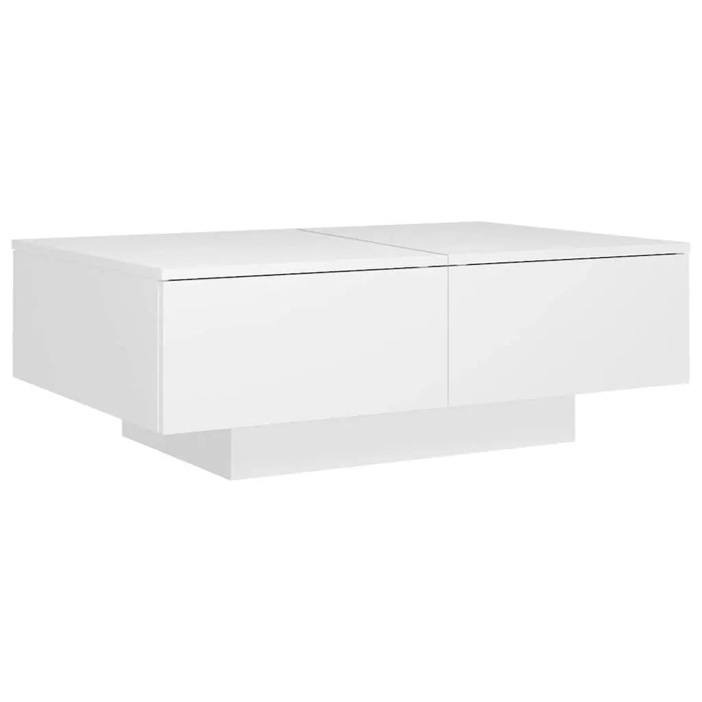 Coffee Table Engineered Wood 90x60x31cm White