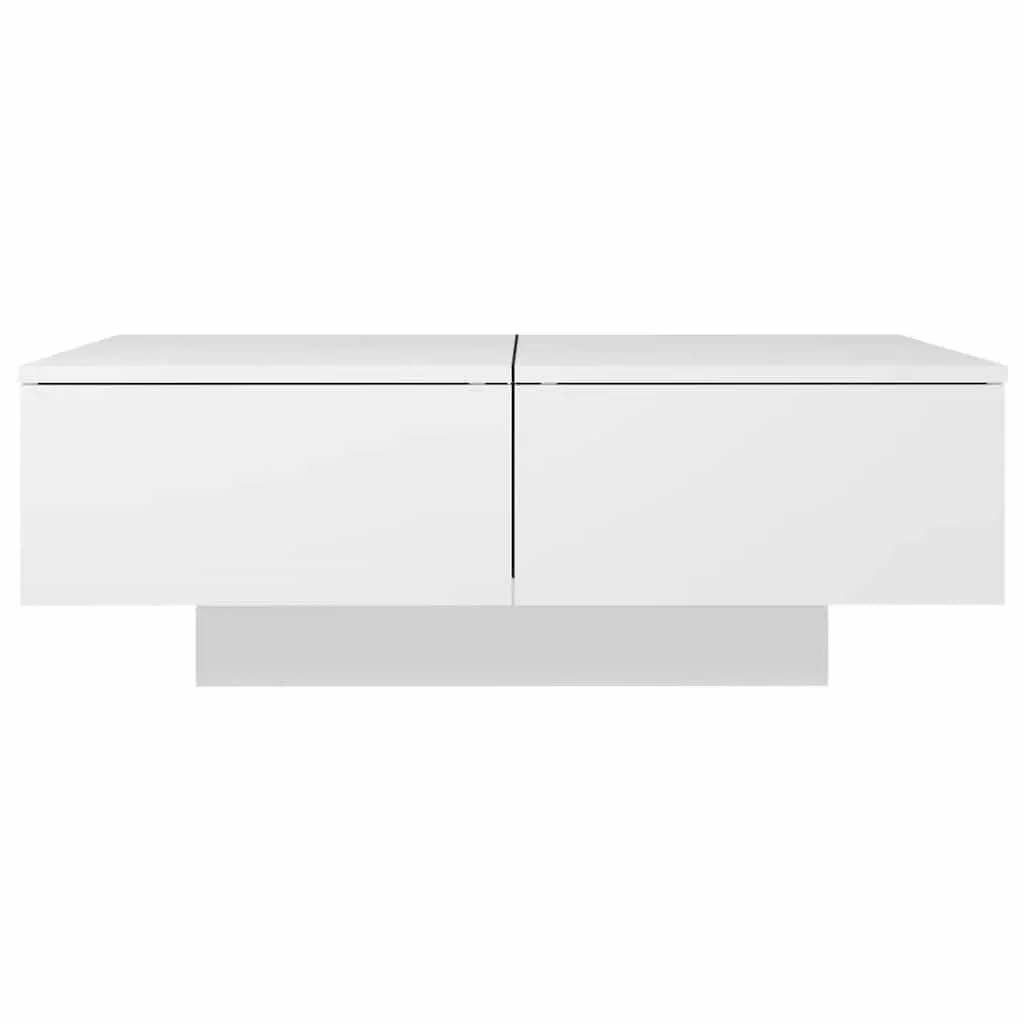 Coffee Table Engineered Wood 90x60x31cm White