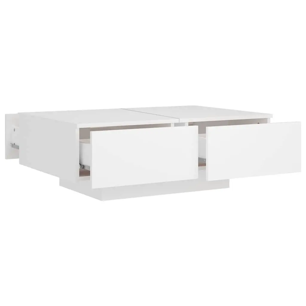 Coffee Table Engineered Wood 90x60x31cm White