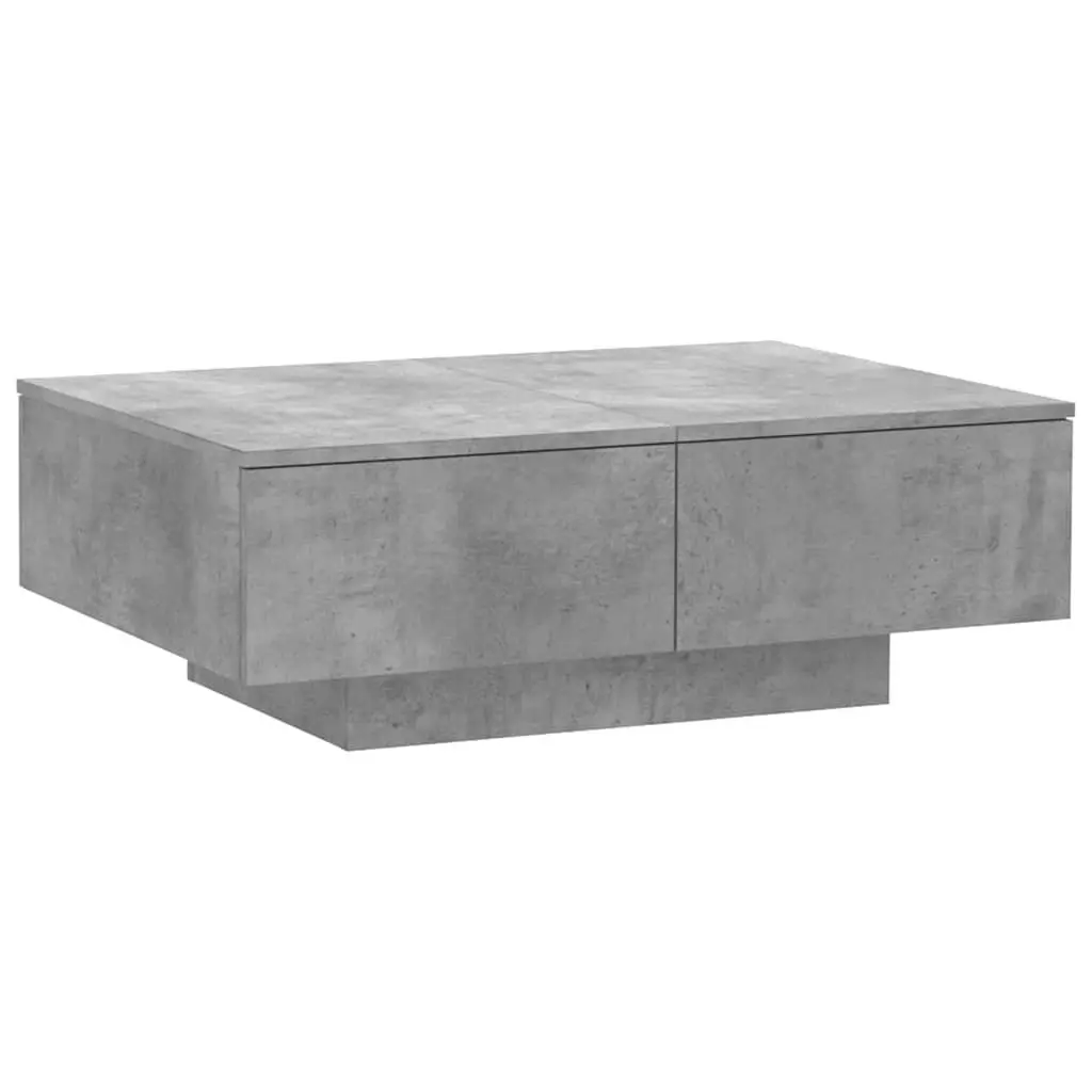 Grey Engineered Wood Coffee Table 90x60x31 cm