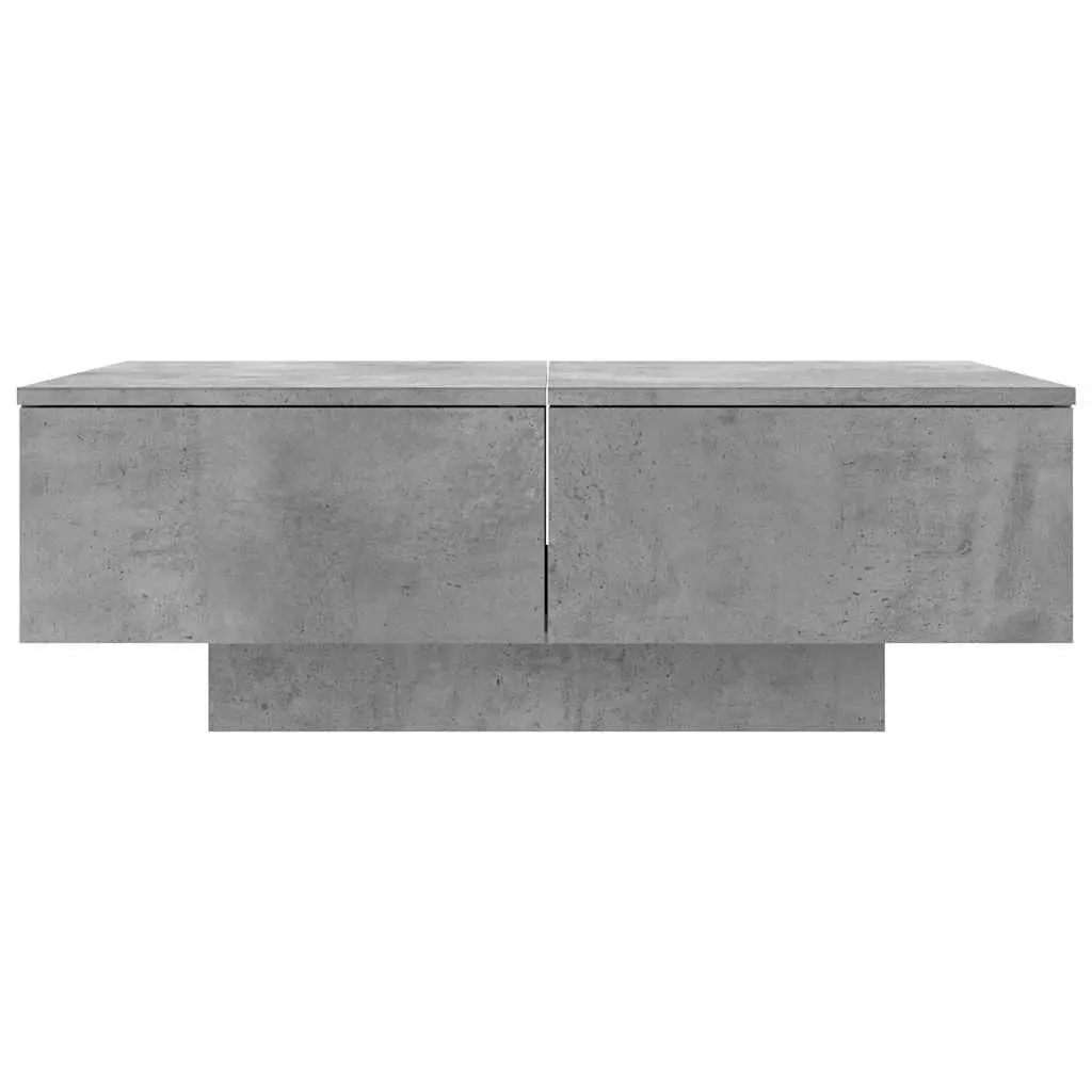 Grey Engineered Wood Coffee Table 90x60x31 cm
