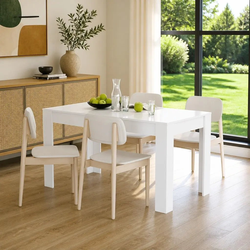 White Dining Table for Kitchen & Dining Room