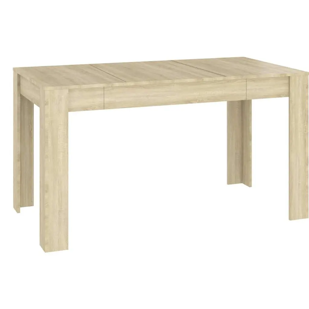 Engineered Wood Dining Table in Sonoma Oak Brown