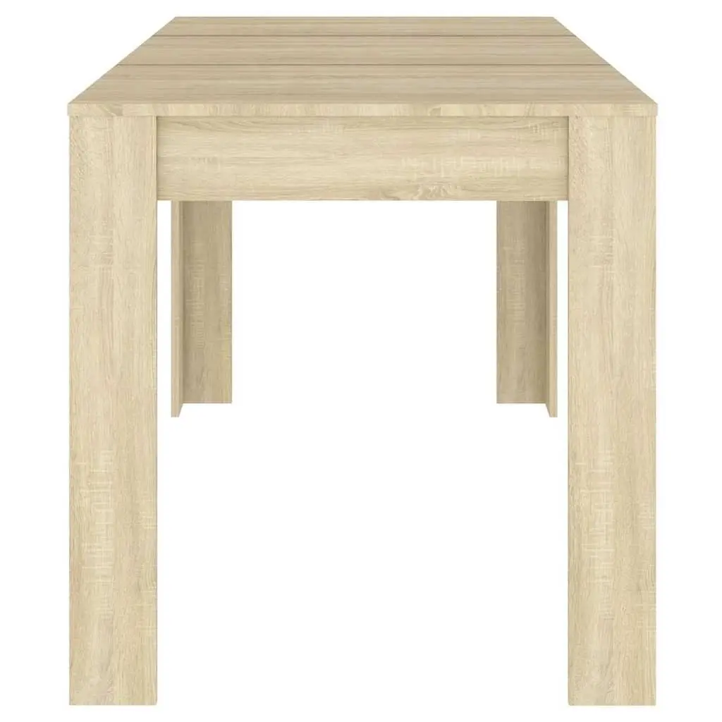 Engineered Wood Dining Table in Sonoma Oak Brown