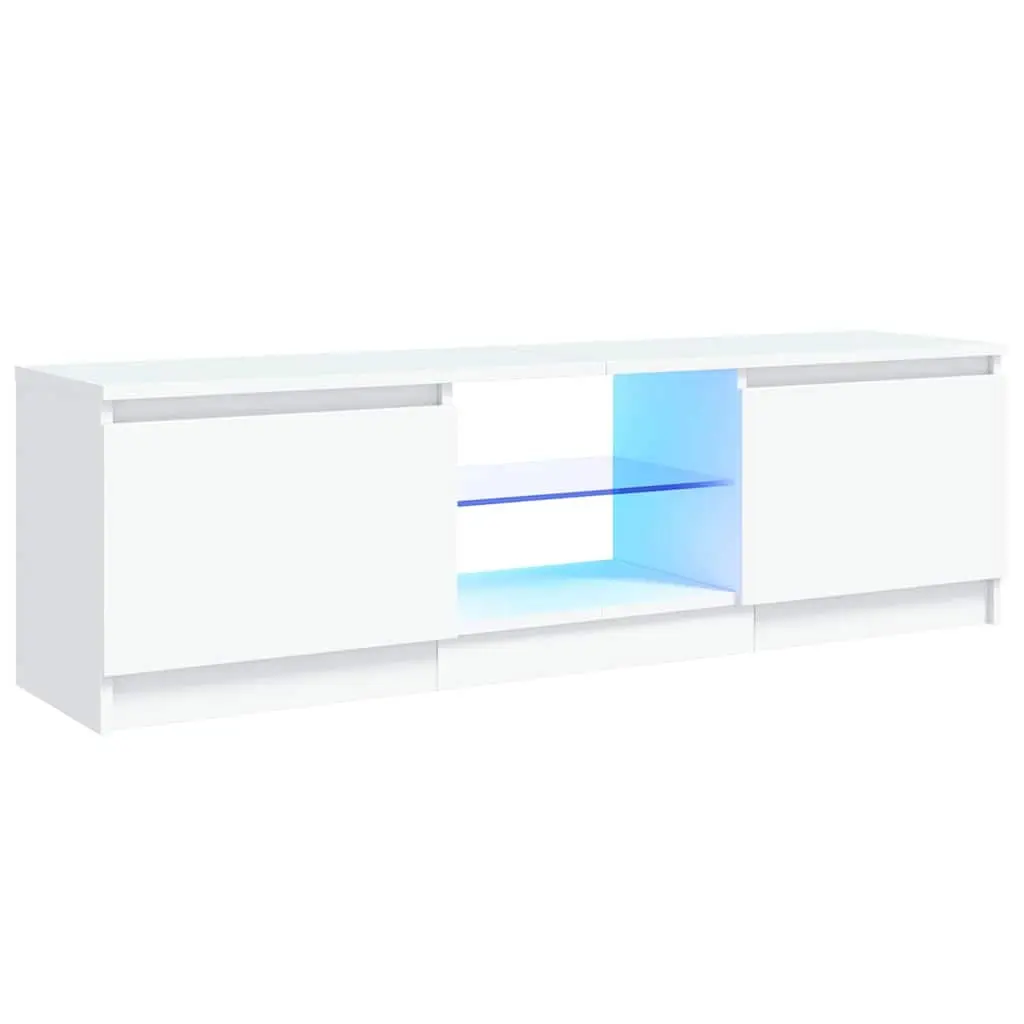 TV Cabinet Wood 120x30x36cm White