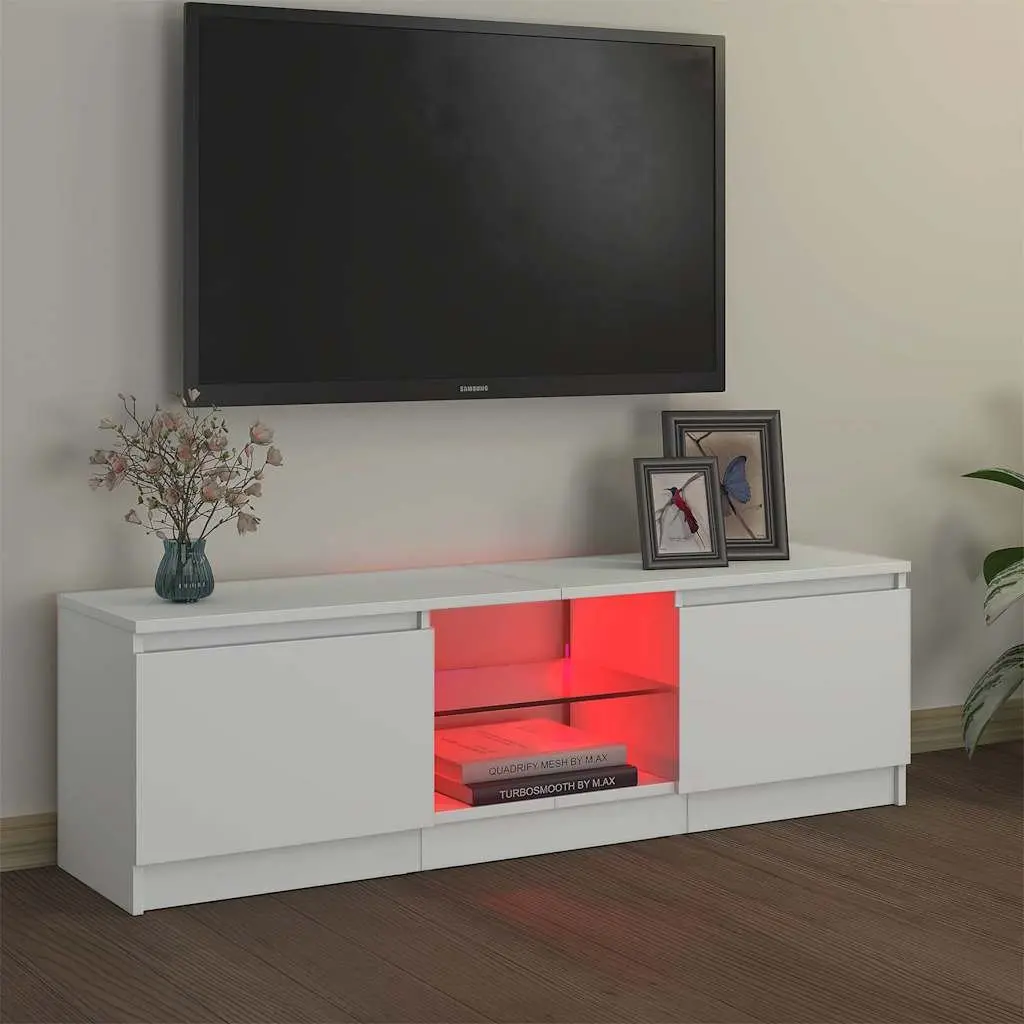 TV Cabinet Wood 120x30x36cm White