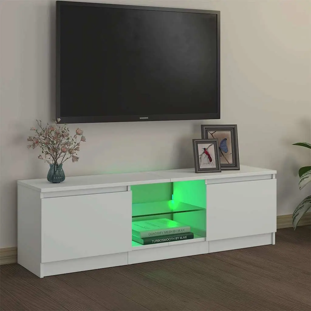TV Cabinet Wood 120x30x36cm White