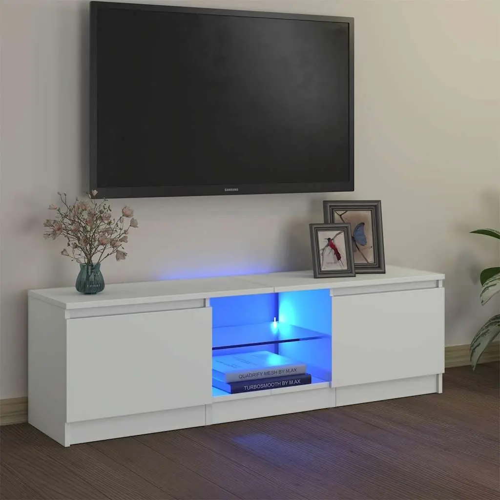TV Cabinet Wood 120x30x36cm White