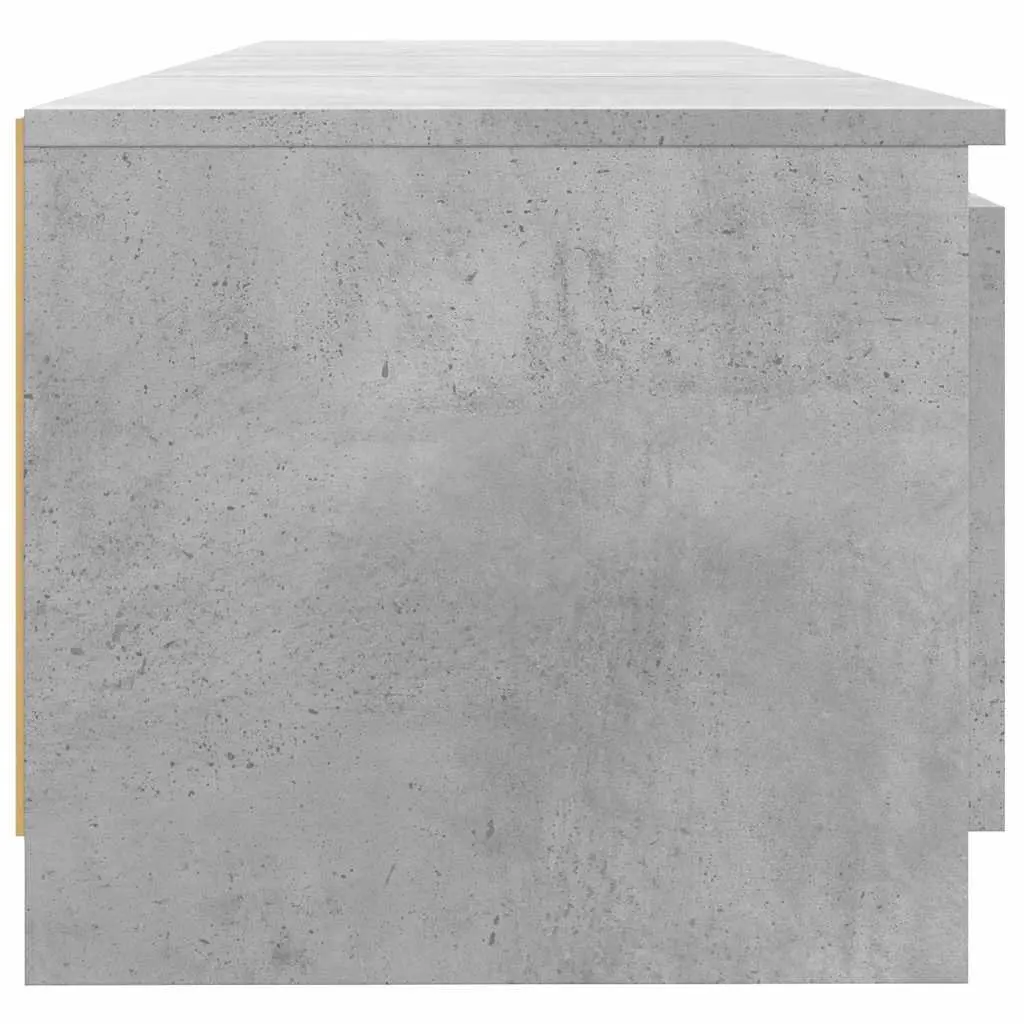 Grey TV Cabinet with LED Lighting and Ample Storage