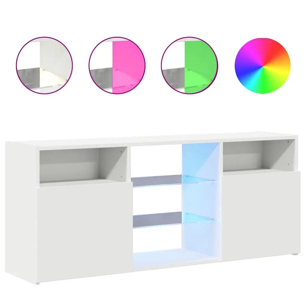 TV Cabinet MDF 120x30x50cm White