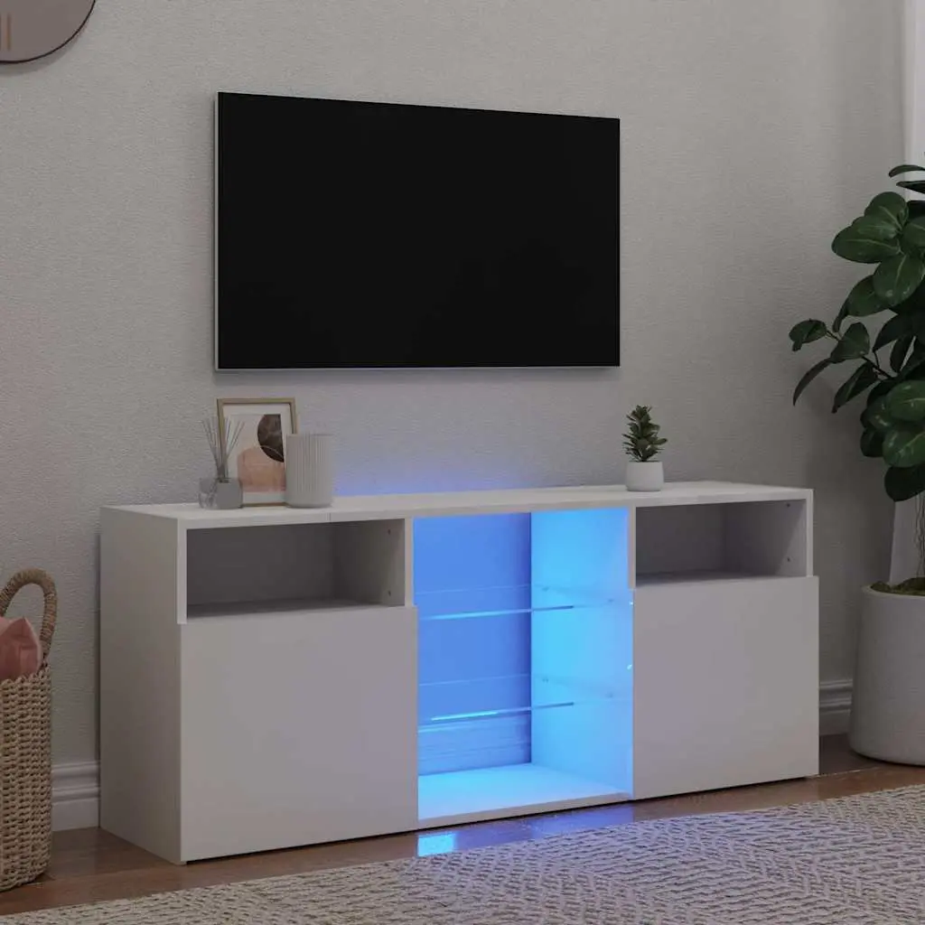 TV Cabinet MDF 120x30x50cm White