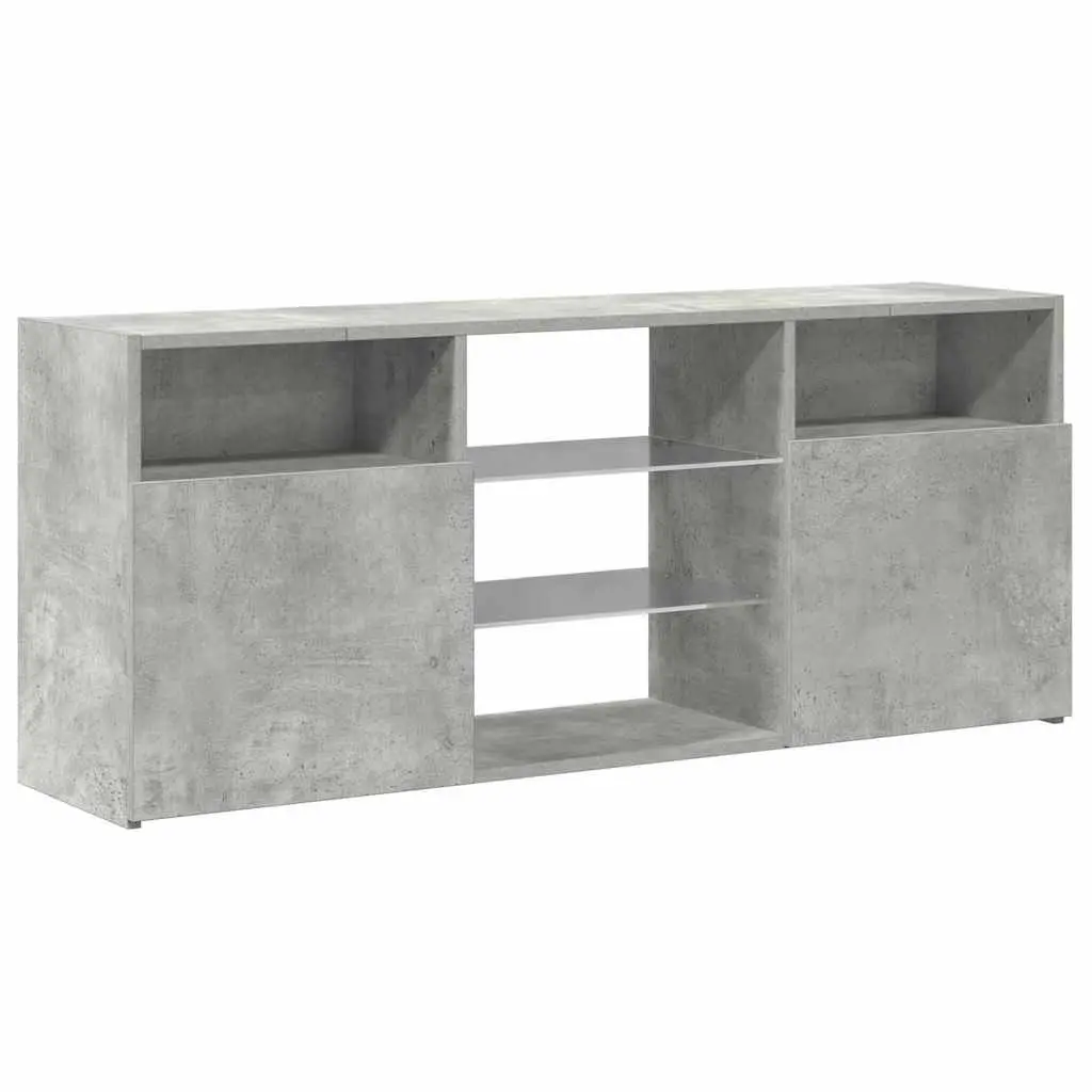 Grey Media Storage Unit with RGB LED Lights