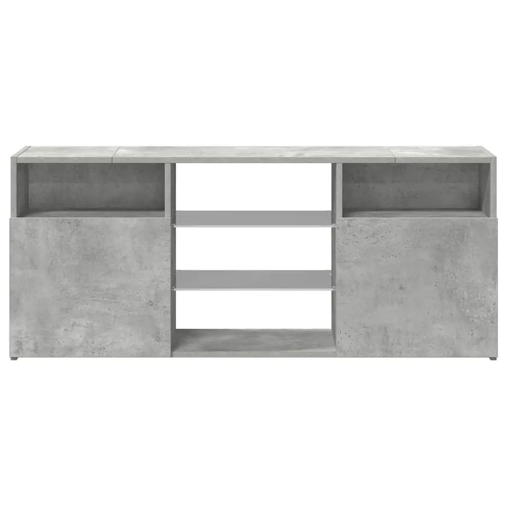 Grey Media Storage Unit with RGB LED Lights