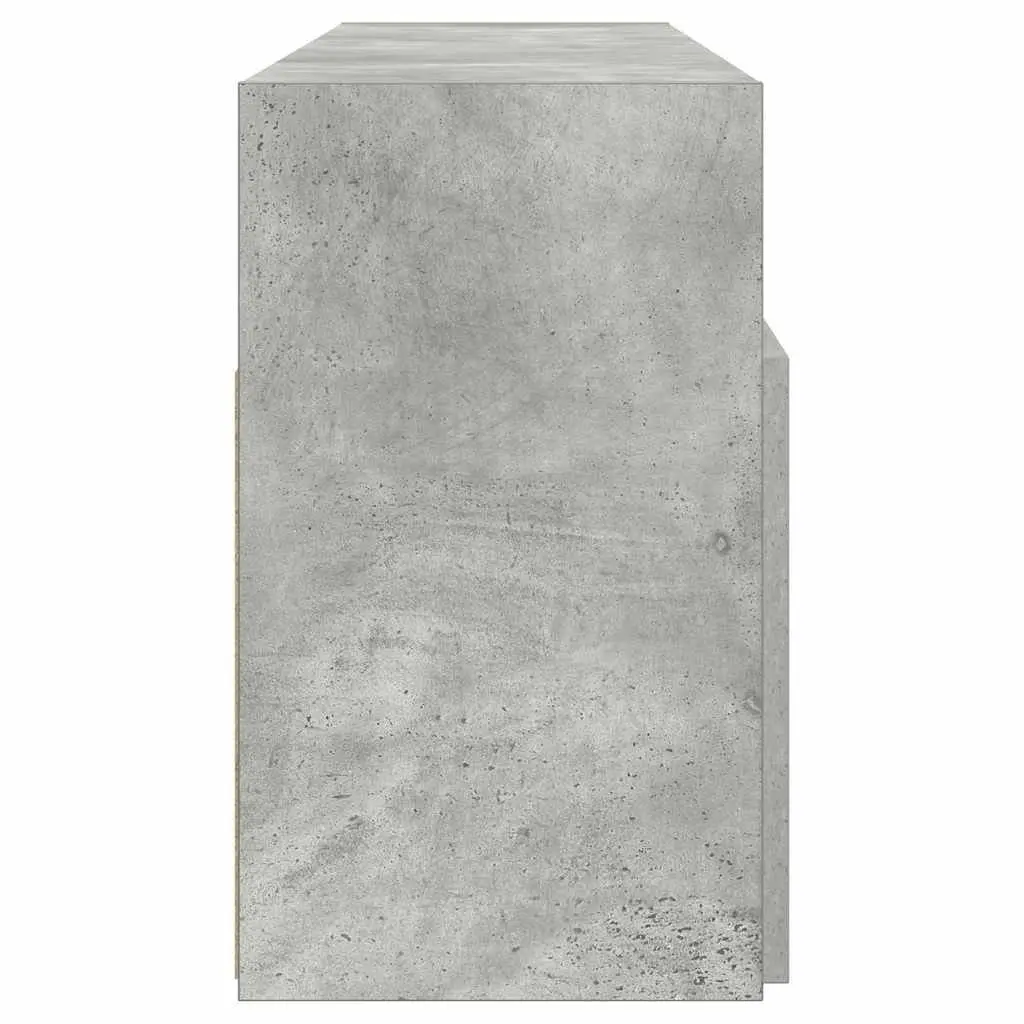 Grey Media Storage Unit with RGB LED Lights
