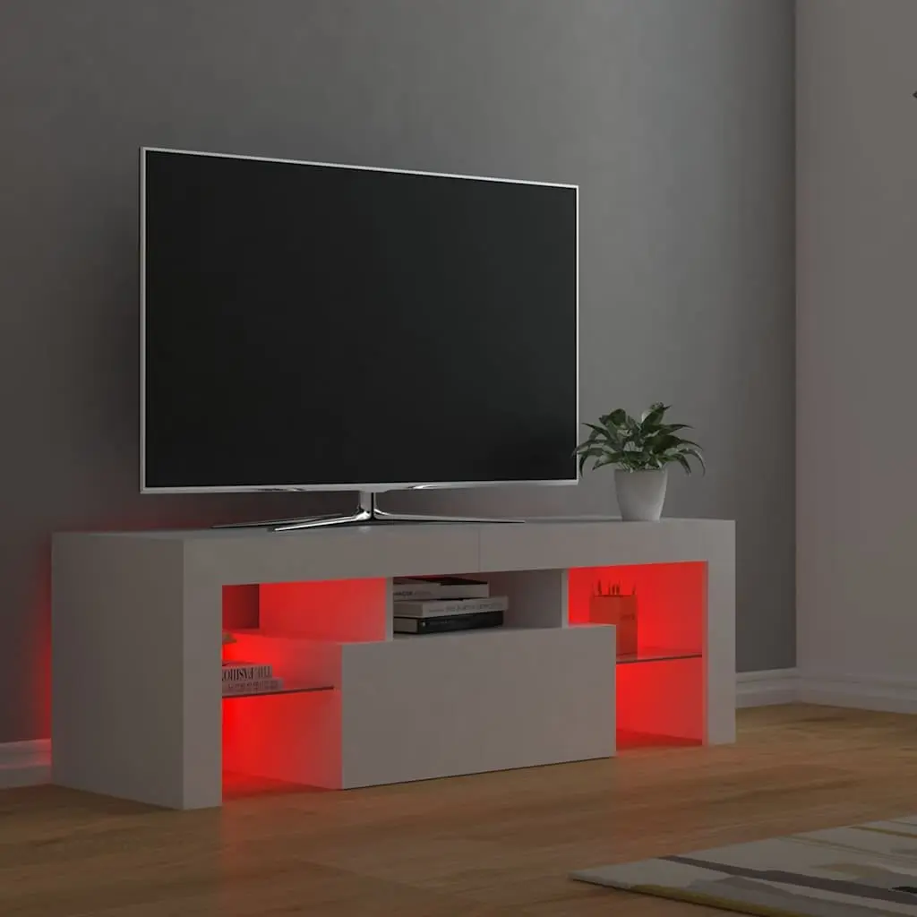TV Cabinet with Adjustable RGB LED Lights