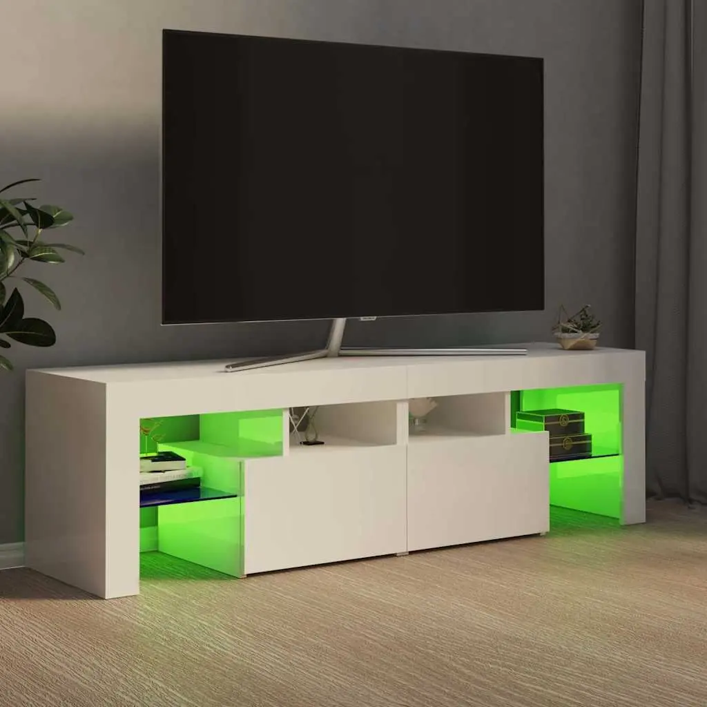 TV Cabinet with RGB LED Lighting