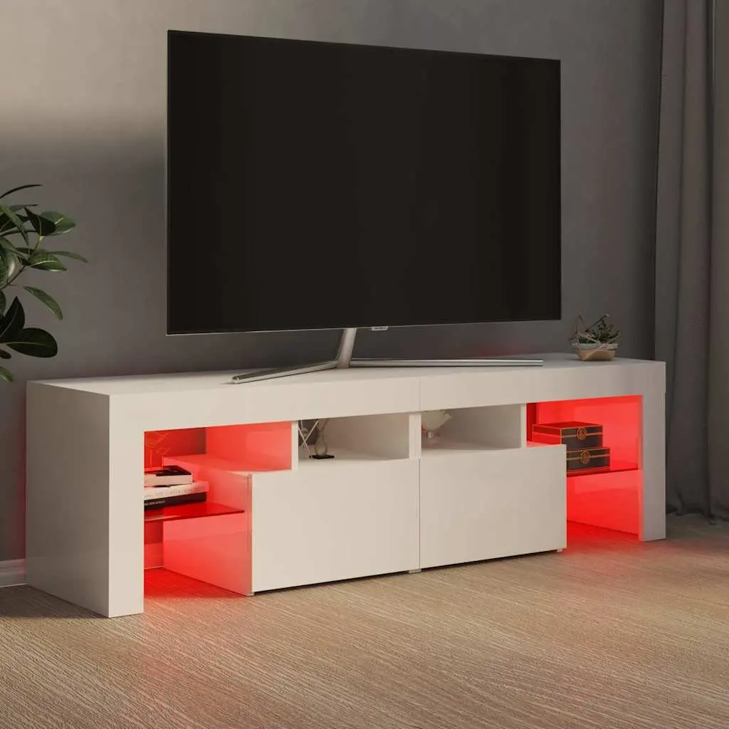 TV Cabinet with RGB LED Lighting