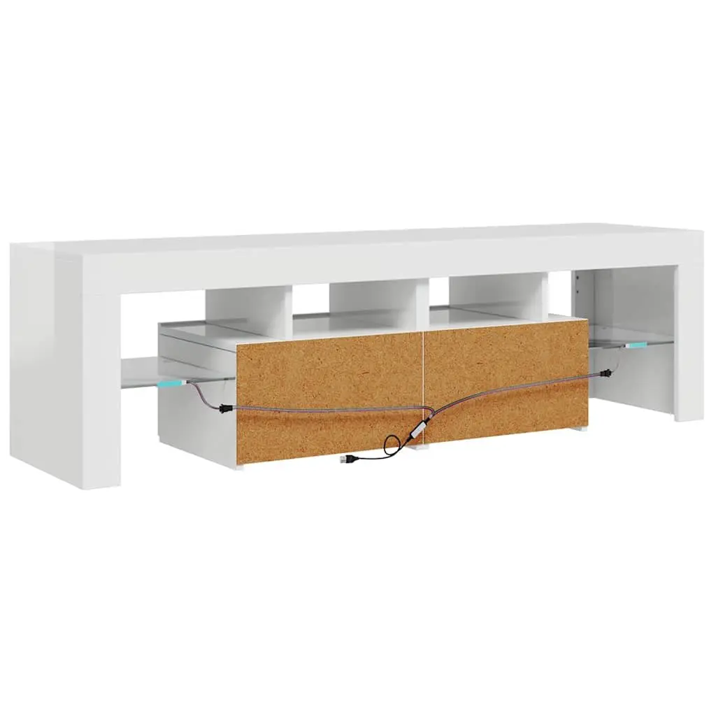 TV Cabinet with RGB LED Lighting
