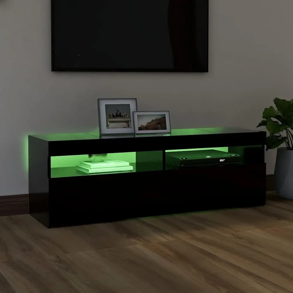 TV Cabinet MDF 120x35x40cm Black