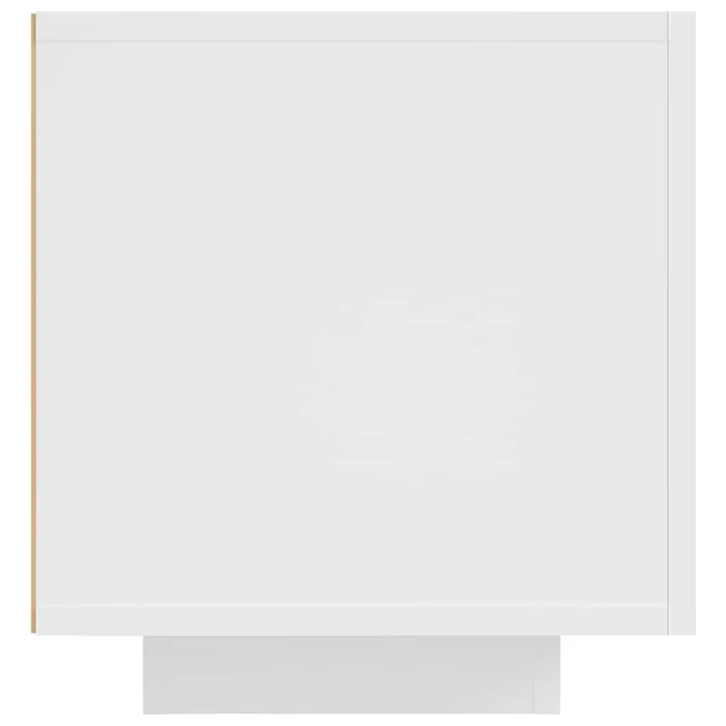 TV Cabinet with LED Lights White Floating Shelves Modern Entertainment Unit