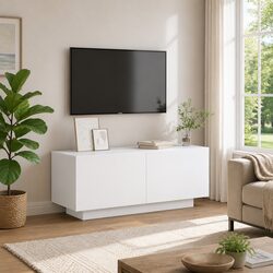 Engineered Wood White TV Cabinet 100x35x40 cm