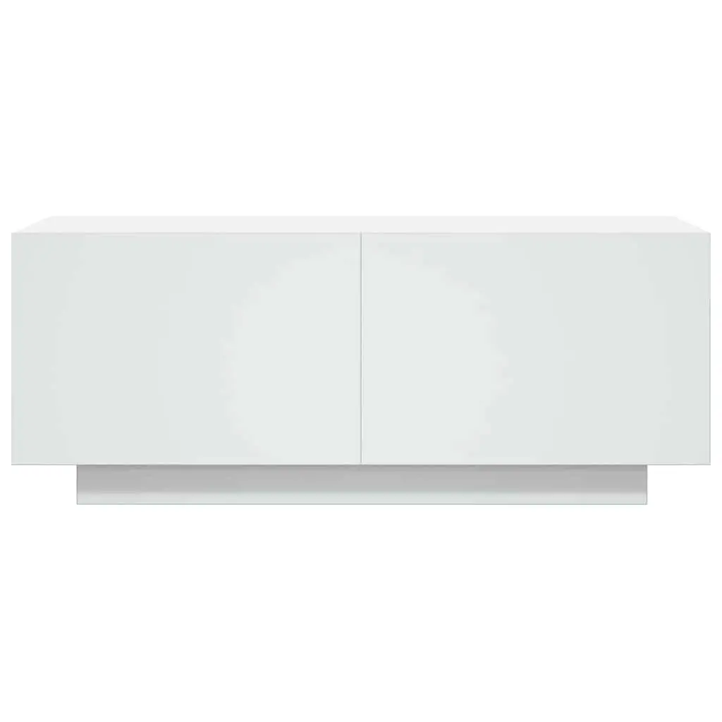 Engineered Wood White TV Cabinet 100x35x40 cm