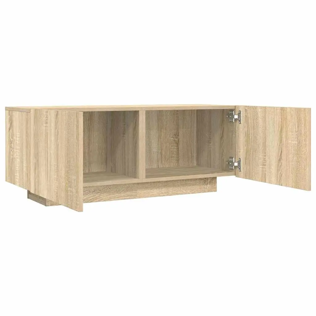 Sonoma Oak Brown Engineered Wood TV Cabinet Unit
