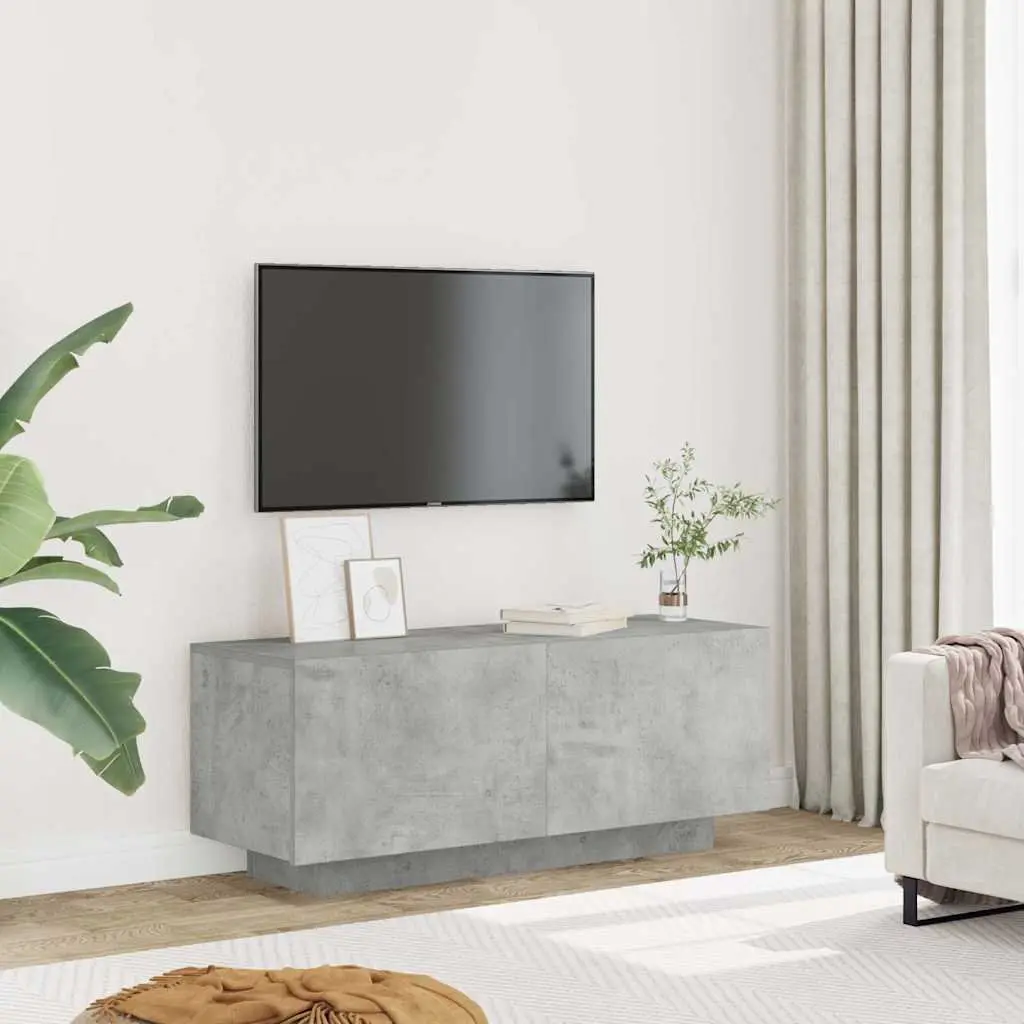 Concrete Grey TV Cabinet 100x35x40 cm Engineered Wood